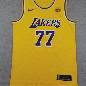 Lakers No. 77 Luka Doncic yellow