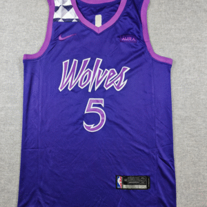 Timberwolves No. 5 Edwards purple