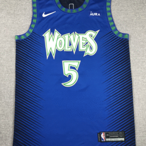 Timberwolves No. 5 Edwards Deep Blue City Edition