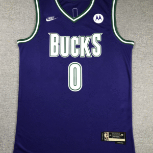 Bucks No. 0 Lillard purple