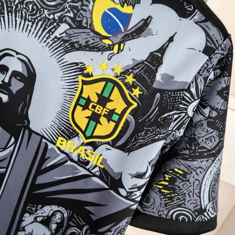 2024 Brazil Christ the Redeemer Special Kit Shirt Football - Image 7