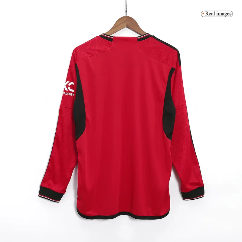 23-24 Manchester United Home Long Sleeve Jersey - Image 4