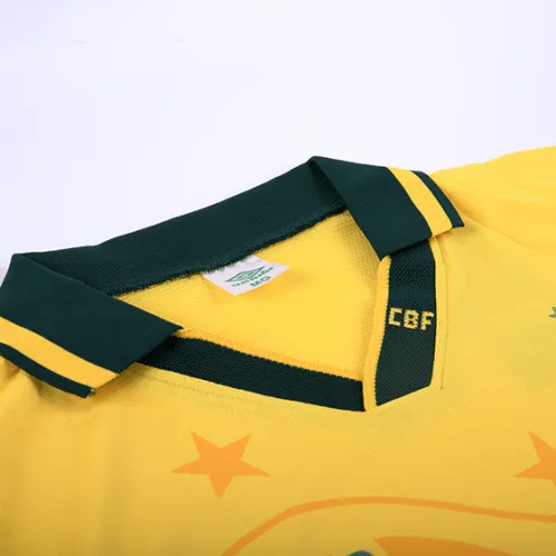 Brazil Retro Jersey Home World Cup 1994 - Image 5