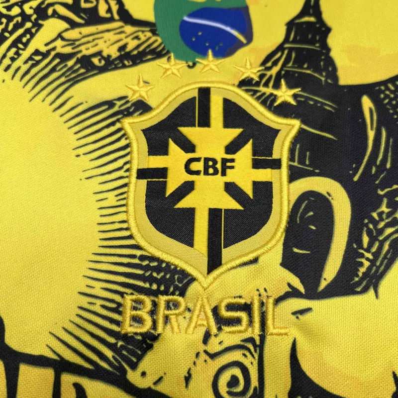 2024 Brazil Christ the Redeemer Special Kit Shirt Football - Image 5