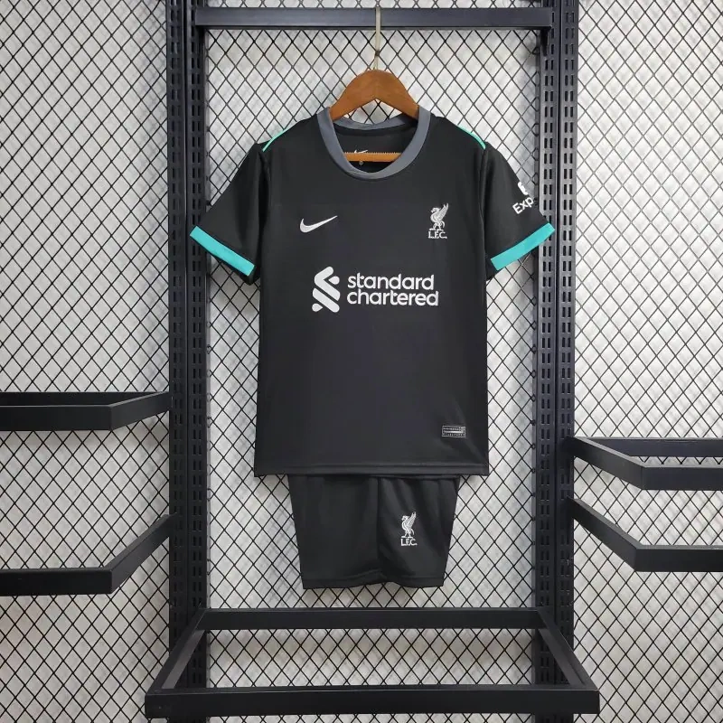 24-25 Liverpool Away Kids Kits Youth Apparels Football Jersey - Image 3