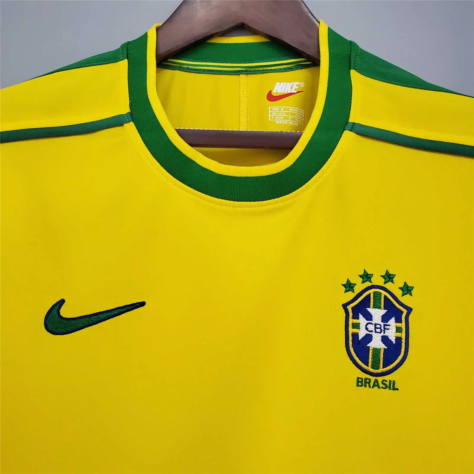 Brazil Retro Jersey Home World Cup 1998 - Image 5