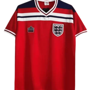 1982 England Retro Soccer Jersey Away Replica