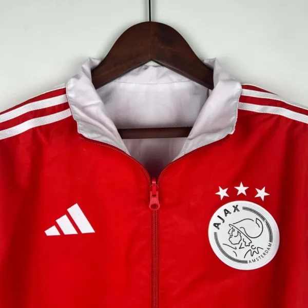2023-2024 Ajax Reversible Windbreaker£¨Red-White£©Soccer Jersey 1:1 Thai Quality - Image 3