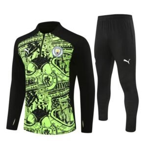 Manchester City Zipper Sweatshirt Kit(Top+Pants) 2024-25