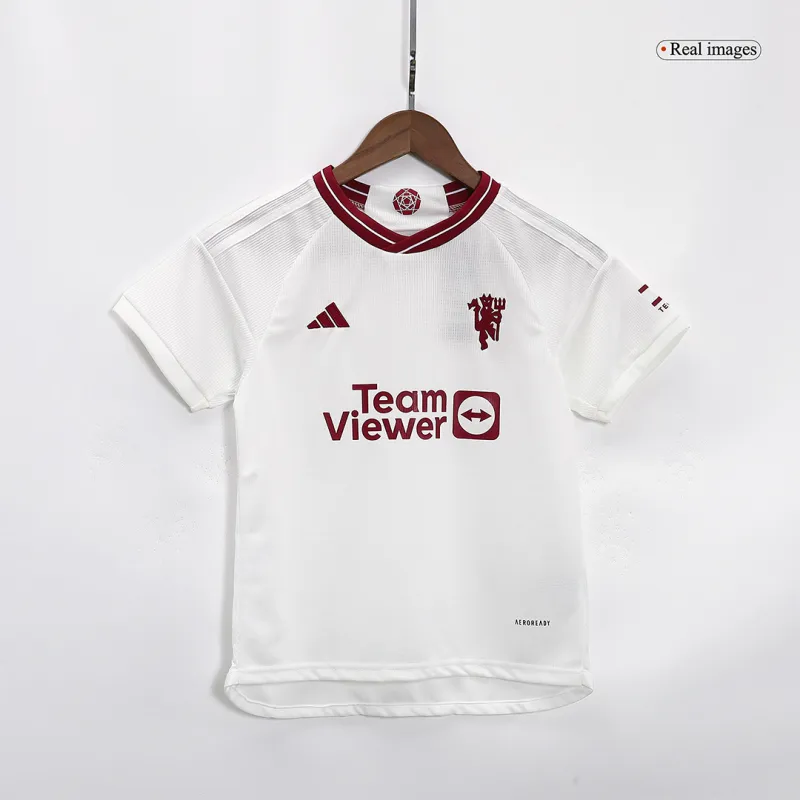 23-24 Kids Manchester United Third Away Jersey Kit - Image 4