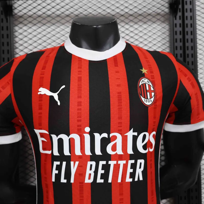 24-25 AC Milan Home Soccer Jersey Player Version - Image 8