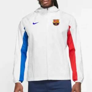23-24 Barcelona Jersey Windbreaker White