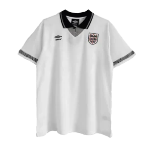 1990 England Retro Jersey Home Replica World Cup