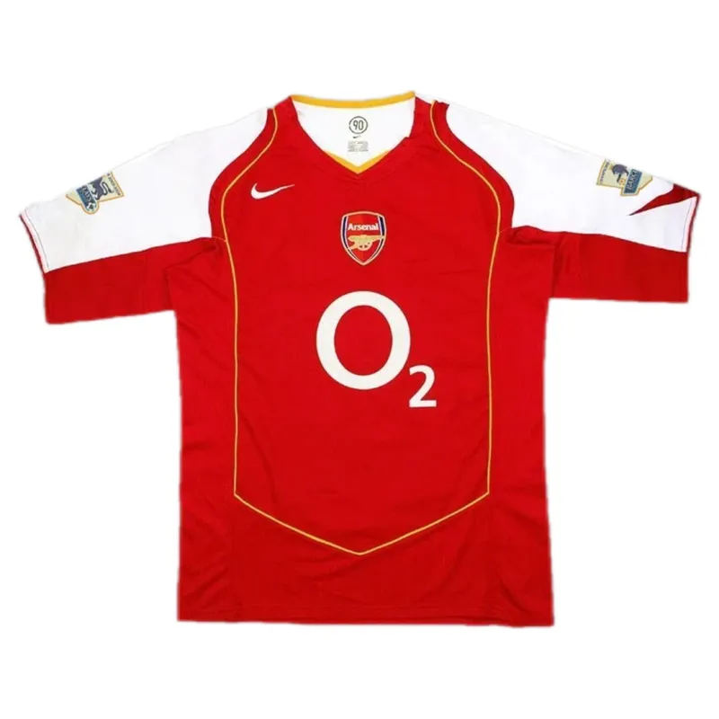 04-05 Arsenal Henry #14 FABREGAS #15 Pires #7 Bergkamp #10 Retro Jersey Home Replica - Image 2