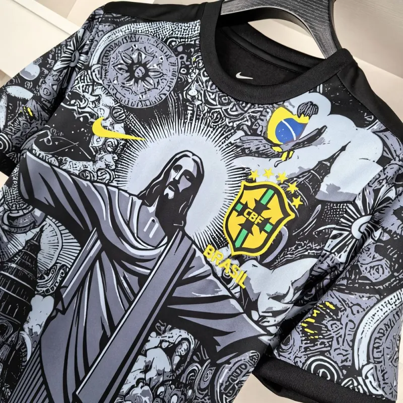 2024 Brazil Christ the Redeemer Special Kit Shirt Football - Image 5