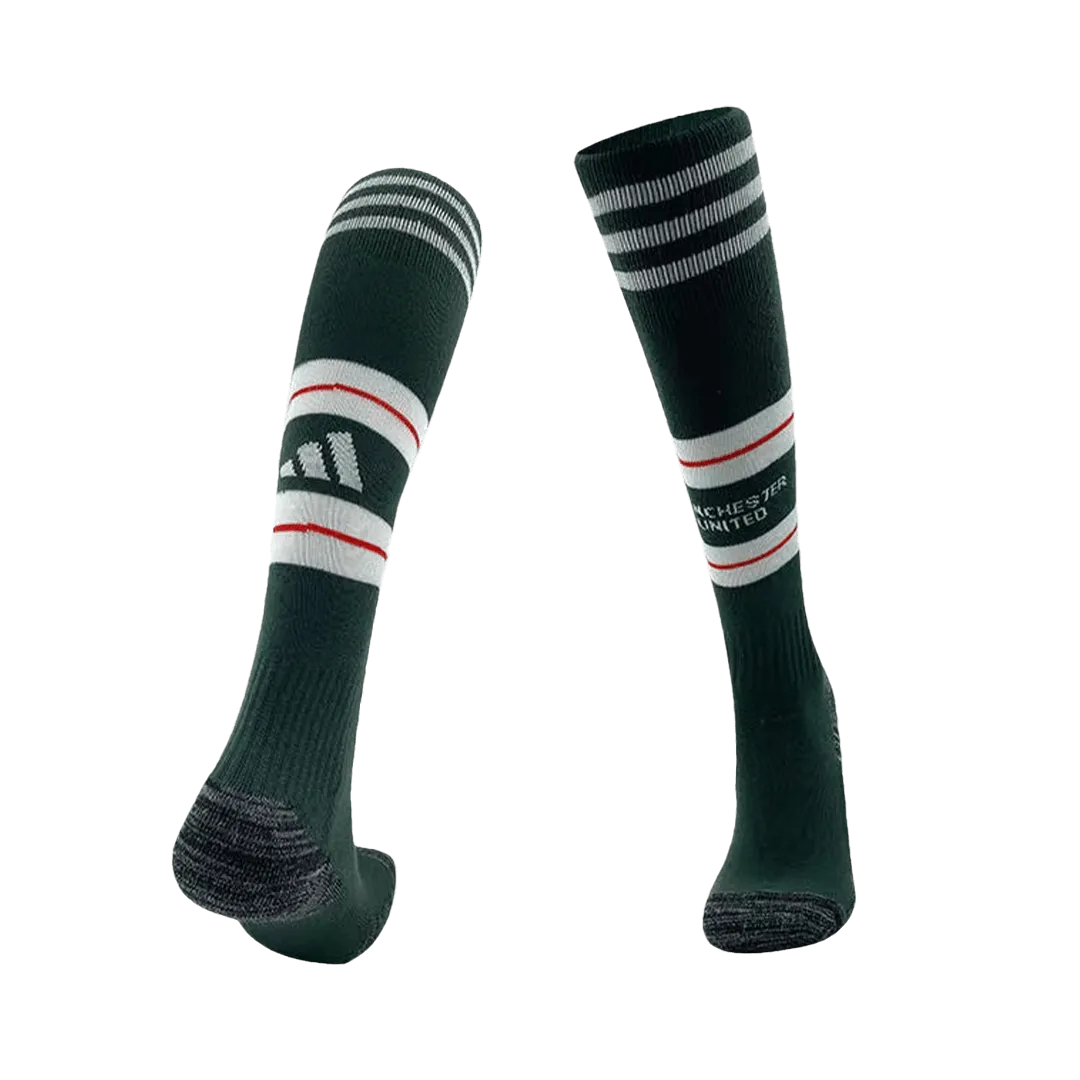 23-24 Manchester United Away Whole Kit Jersey+Shorts+Socks - Image 3