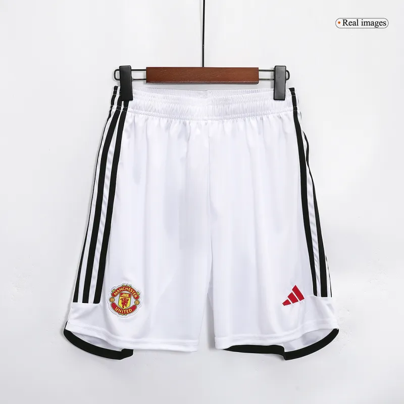 23-24 Manchester United Home Whole Kit Jersey+Shorts+Socks - Image 7