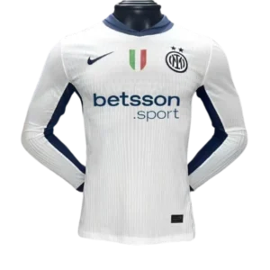 24-25 Inter Milan Away Long Sleeve Kit Player Version Shirt Soccer Jersey