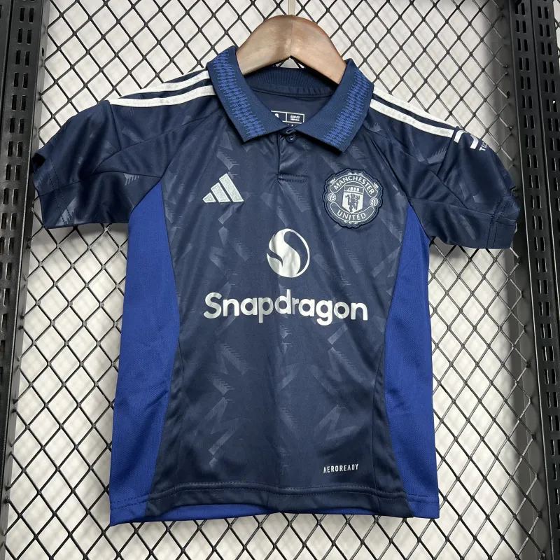 24-25 Manchester United Away Kids Jersey+Shorts - Image 4
