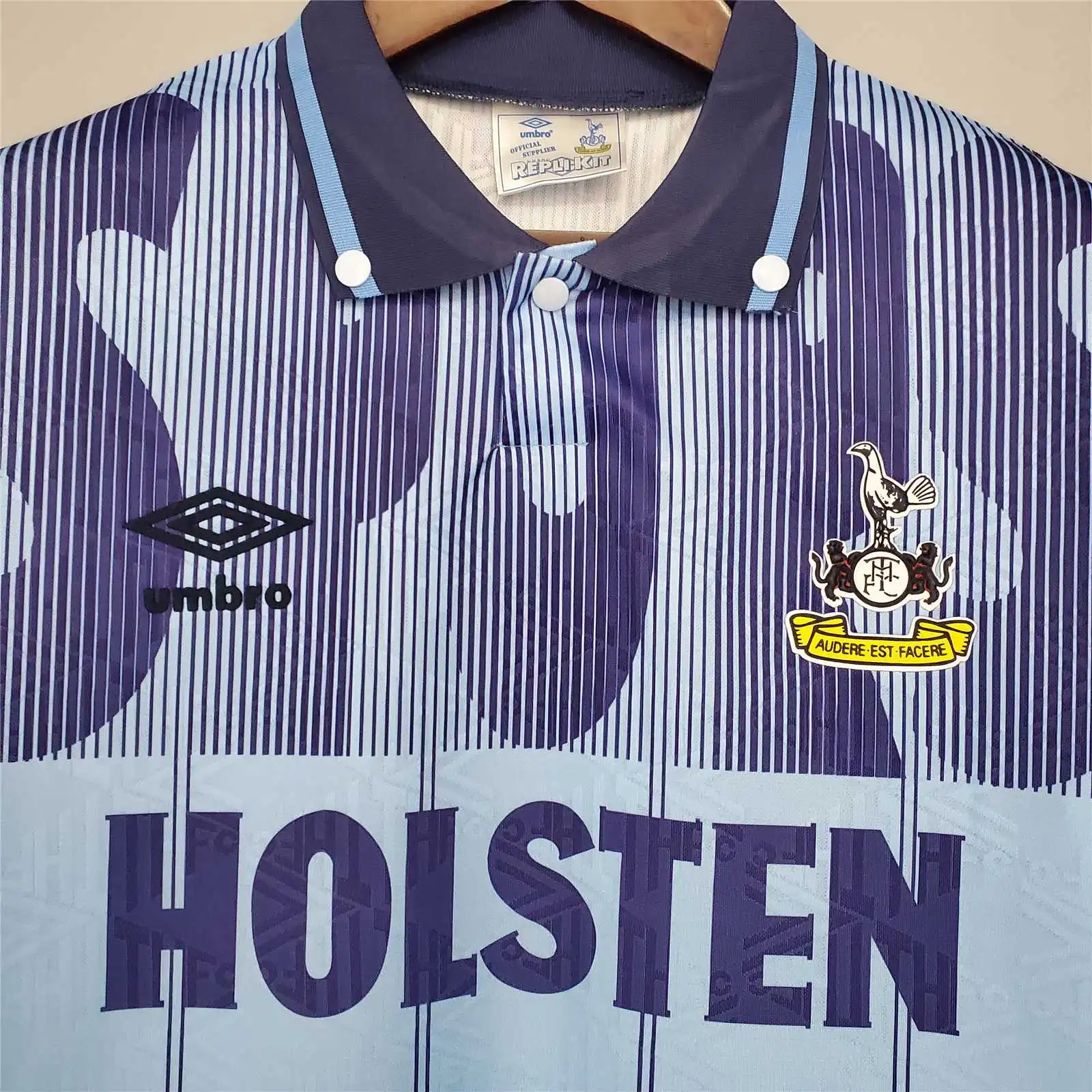Tottenham Hotspur Soccer Jersey Away Retro Replica 1992/94 - Image 3