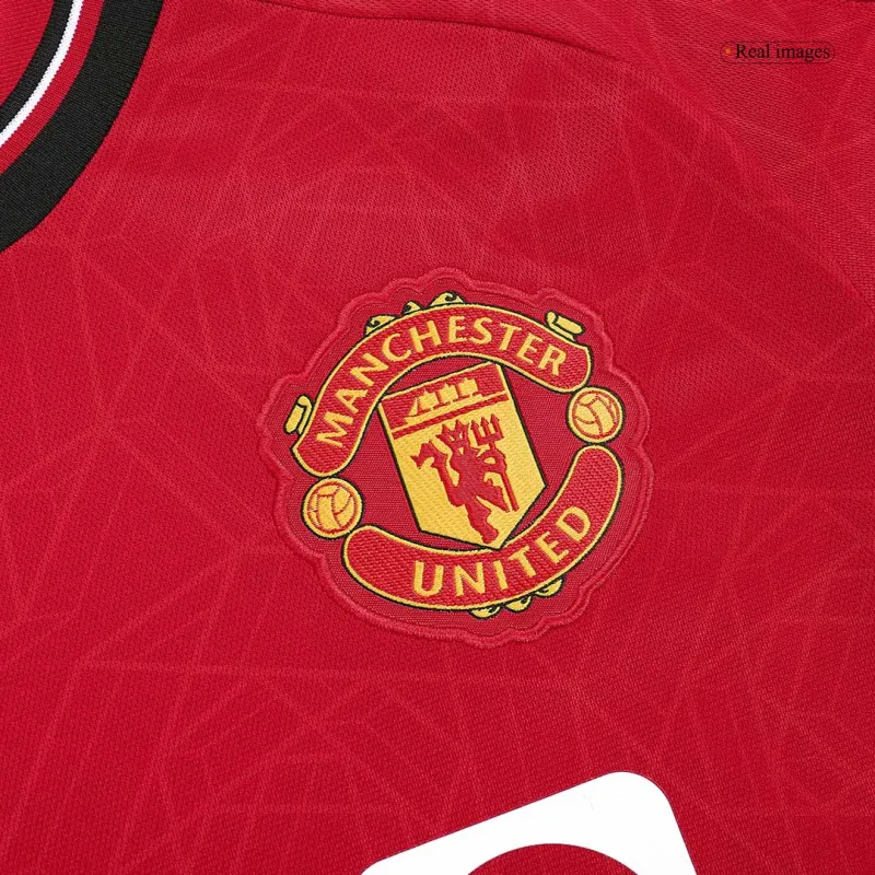 23-24 Manchester United Home Whole Kit Jersey+Shorts+Socks - Image 5