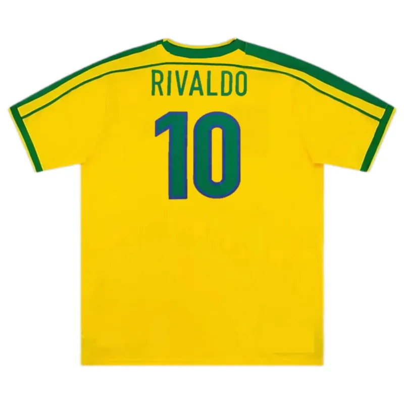 Brazil Retro Jersey Home World Cup 1998 - Image 2