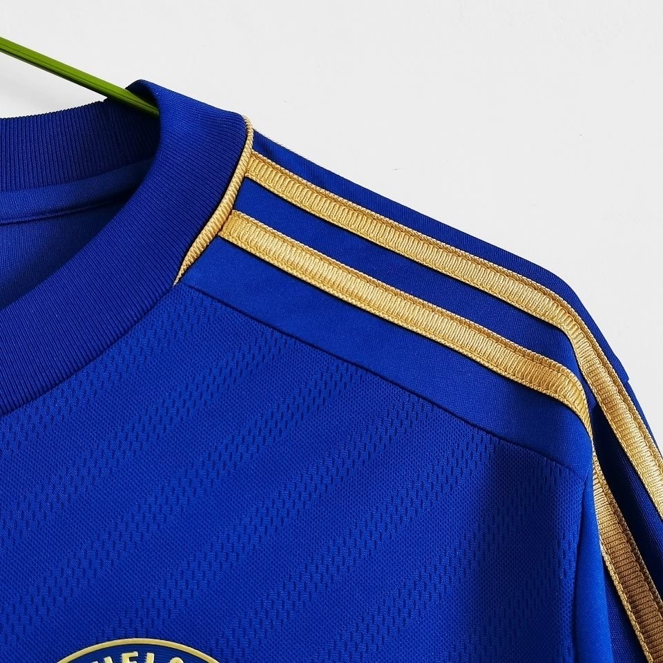 Chelsea Home Retro Long Sleeve Shirt Soccer Jersey 12-13 - Image 8