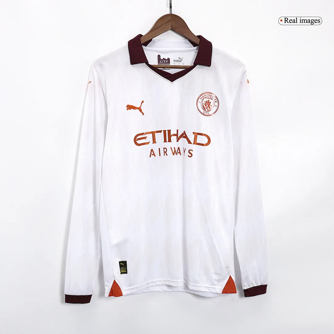 2023/24 Manchester City Away Long Sleeve Jersey - Image 3
