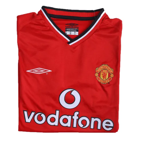2000/02 Manchester United BECKHAM #7 Retro Jersey Home - Image 4