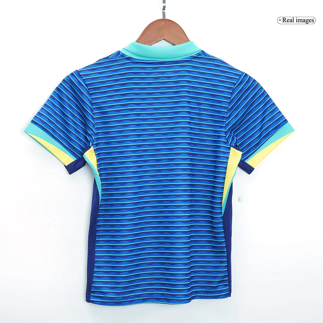 Kids Brazil Away Kit Copa America 2024 Youth Apparels - Image 4