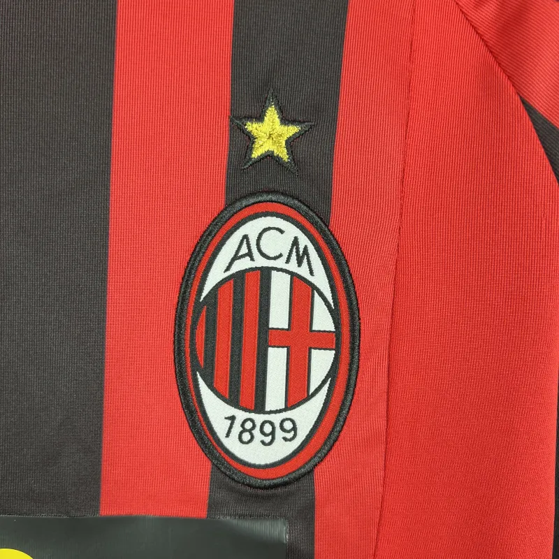 AC Milan Retro Jersey Home Long Sleeve 2007/08 - Image 5