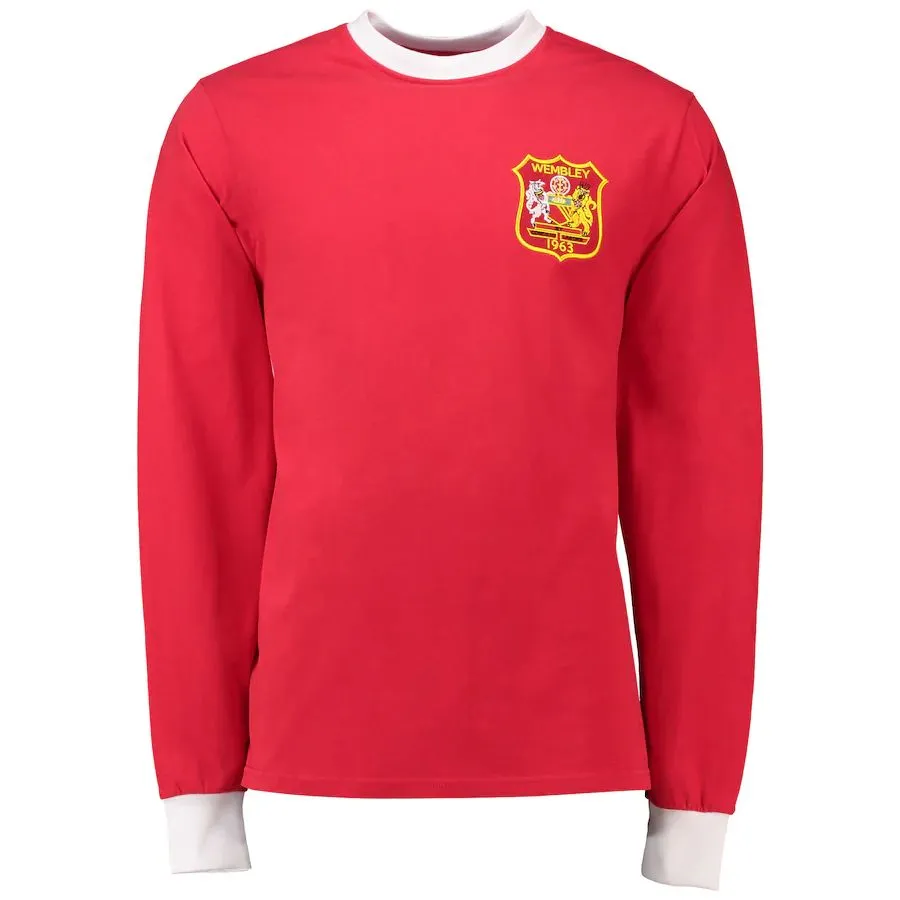 1963 Manchester United FA Cup Final Retro Long-Sleeve Jersey 1 - Image 5