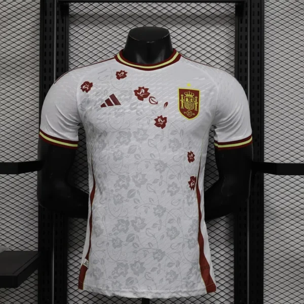 2024 Spain White Special Player Version Jersey - Image 3
