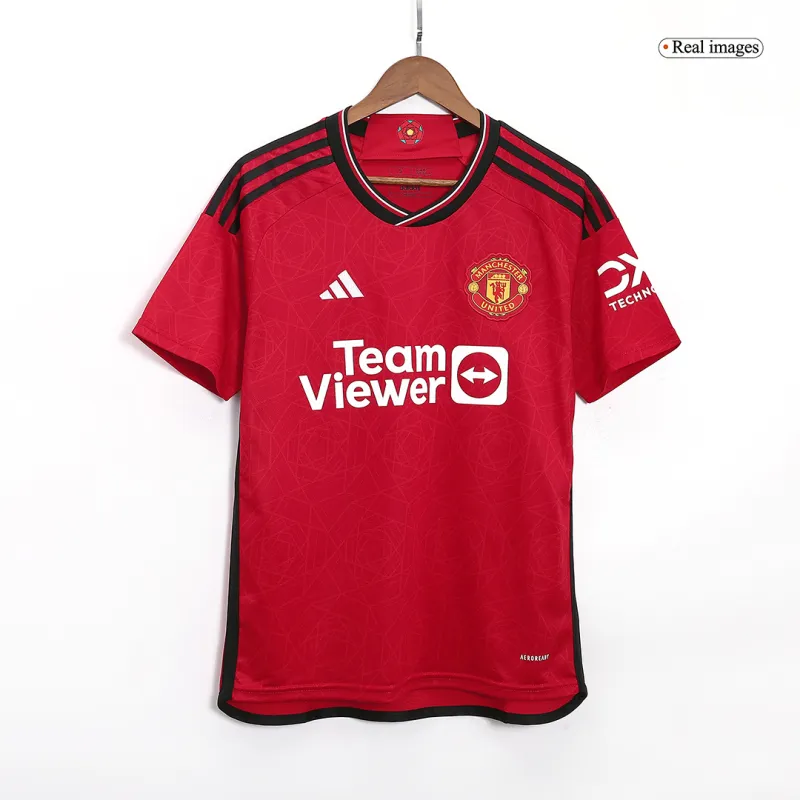 23-24 Manchester United Home Whole Kit Jersey+Shorts+Socks - Image 2