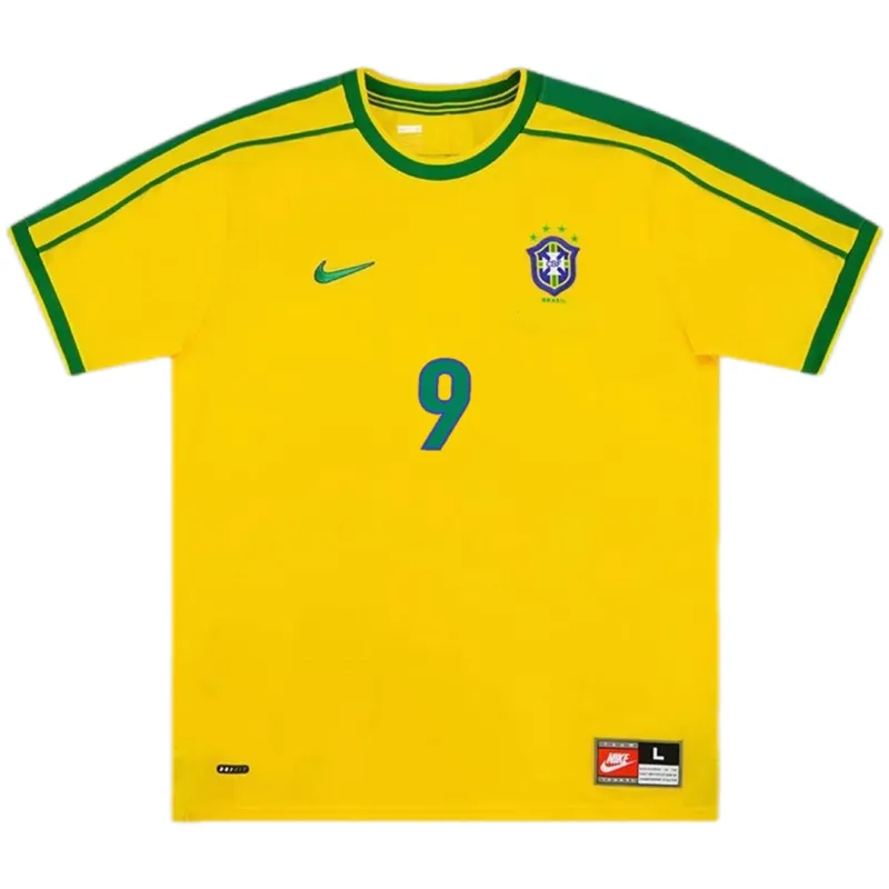 Brazil Retro Jersey Home World Cup 1998 - Image 3