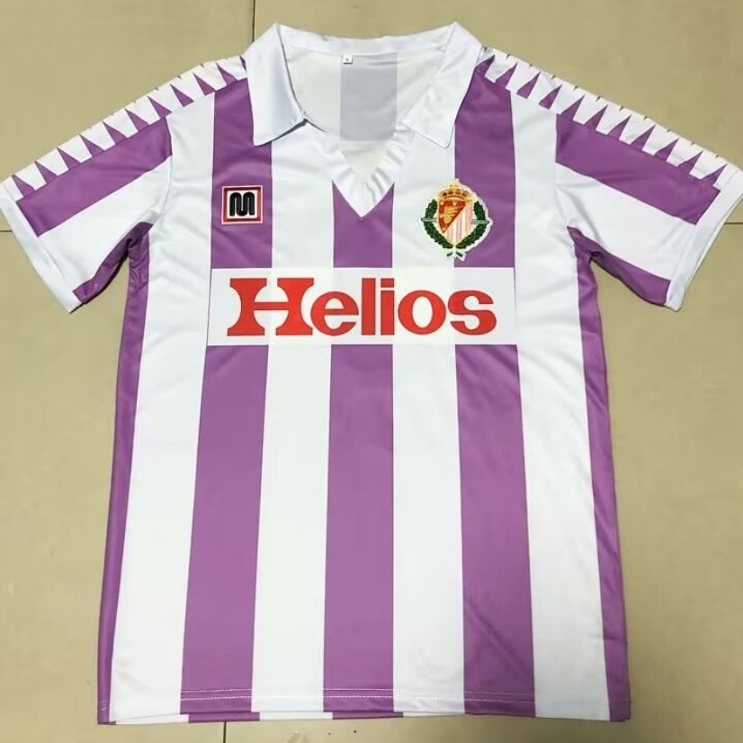 85/86 Real Valladolid Home Jersey Retro Version