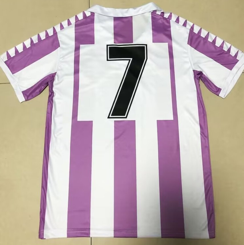 85/86 Real Valladolid Home Jersey Retro Version - Image 3