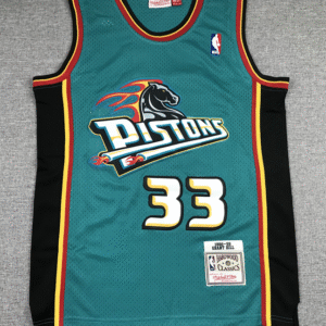 Pistons No. 33 Grant Hill green