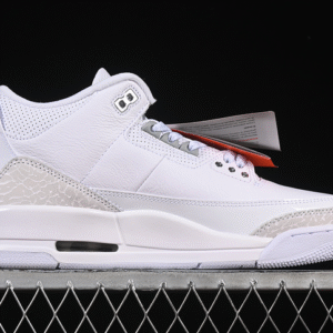 AIR JORDAN 3 RETRO PURE MONEY WHITE∕METALLIC SILVER
