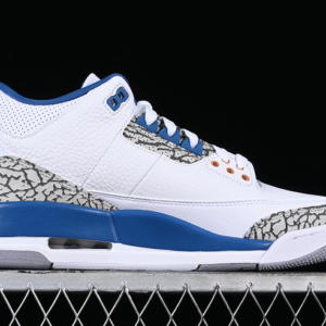 AIR JORDAN RETRO 3 WHITE∕GREY∕BLACK∕BLUE