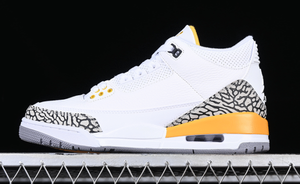 AIR JORDAN 3 RETRO LASER ORANGE WHITE∕BLACK∕YELLOW - Image 5