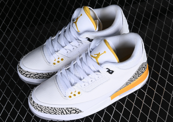 AIR JORDAN 3 RETRO LASER ORANGE WHITE∕BLACK∕YELLOW - Image 10