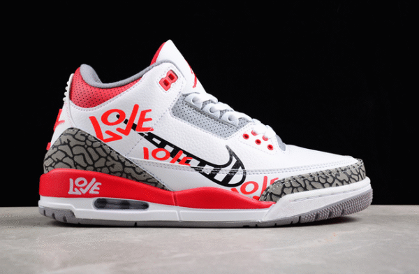 AIR JORDAN 3 RETRO FIRE RED WHITE∕BLACK∕GREY∕RED - Image 2