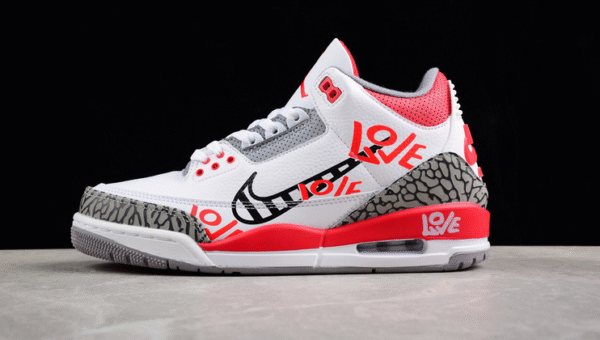 AIR JORDAN 3 RETRO FIRE RED WHITE∕BLACK∕GREY∕RED - Image 3