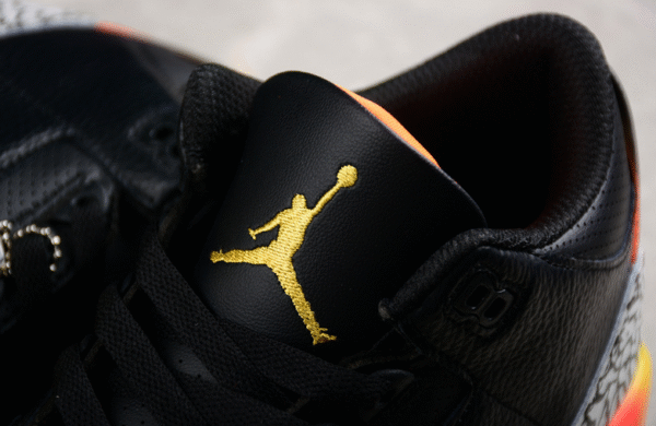AIR JORDAN AJ3 RETRO BLACK∕GREY∕ORANGE∕YELLOW - Image 3