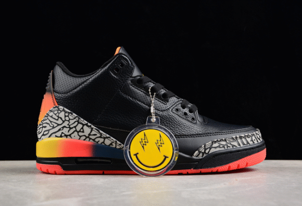 AIR JORDAN AJ3 RETRO BLACK∕GREY∕ORANGE∕YELLOW - Image 5