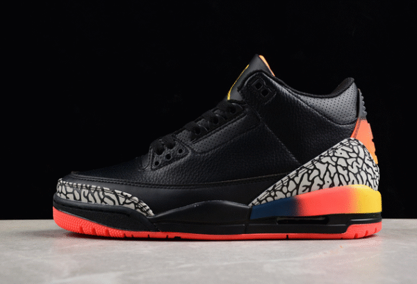 AIR JORDAN AJ3 RETRO BLACK∕GREY∕ORANGE∕YELLOW - Image 6