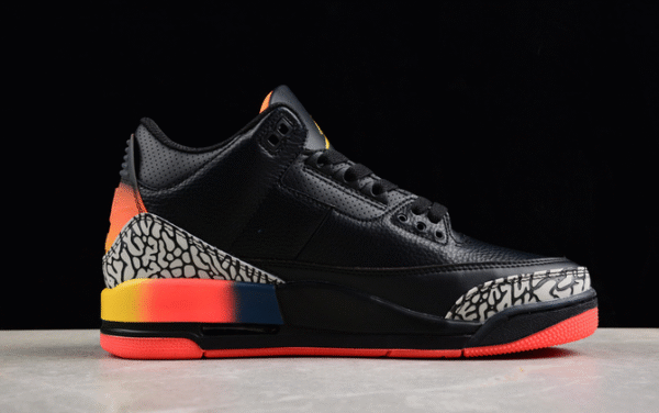 AIR JORDAN AJ3 RETRO BLACK∕GREY∕ORANGE∕YELLOW