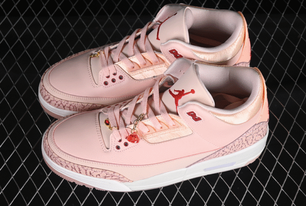AIR JORDAN 3 VALENTINE S DAY WASHED CORAL∕GYM RED∕SAIL - Image 8