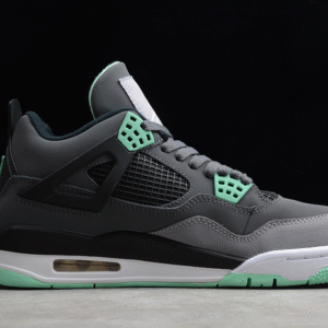 GET AIR JORDAN 4 RETRO DARK GREY∕GREEN GLOW-CEMENT